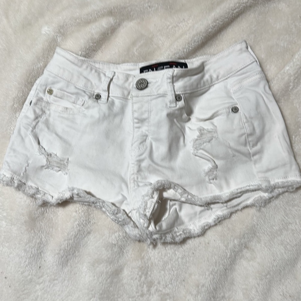 White denim shorts!